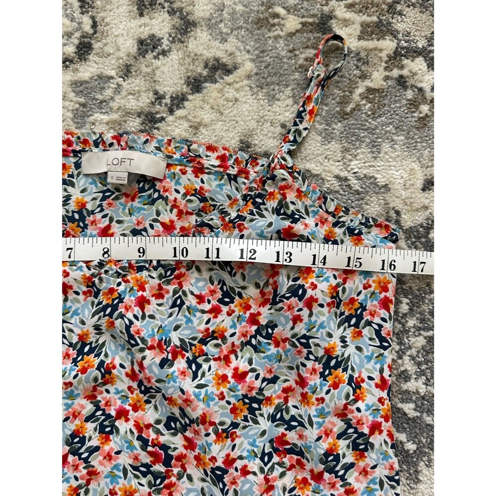 Loft Floral Ruffle Cami Small - Picture 4 of 4
